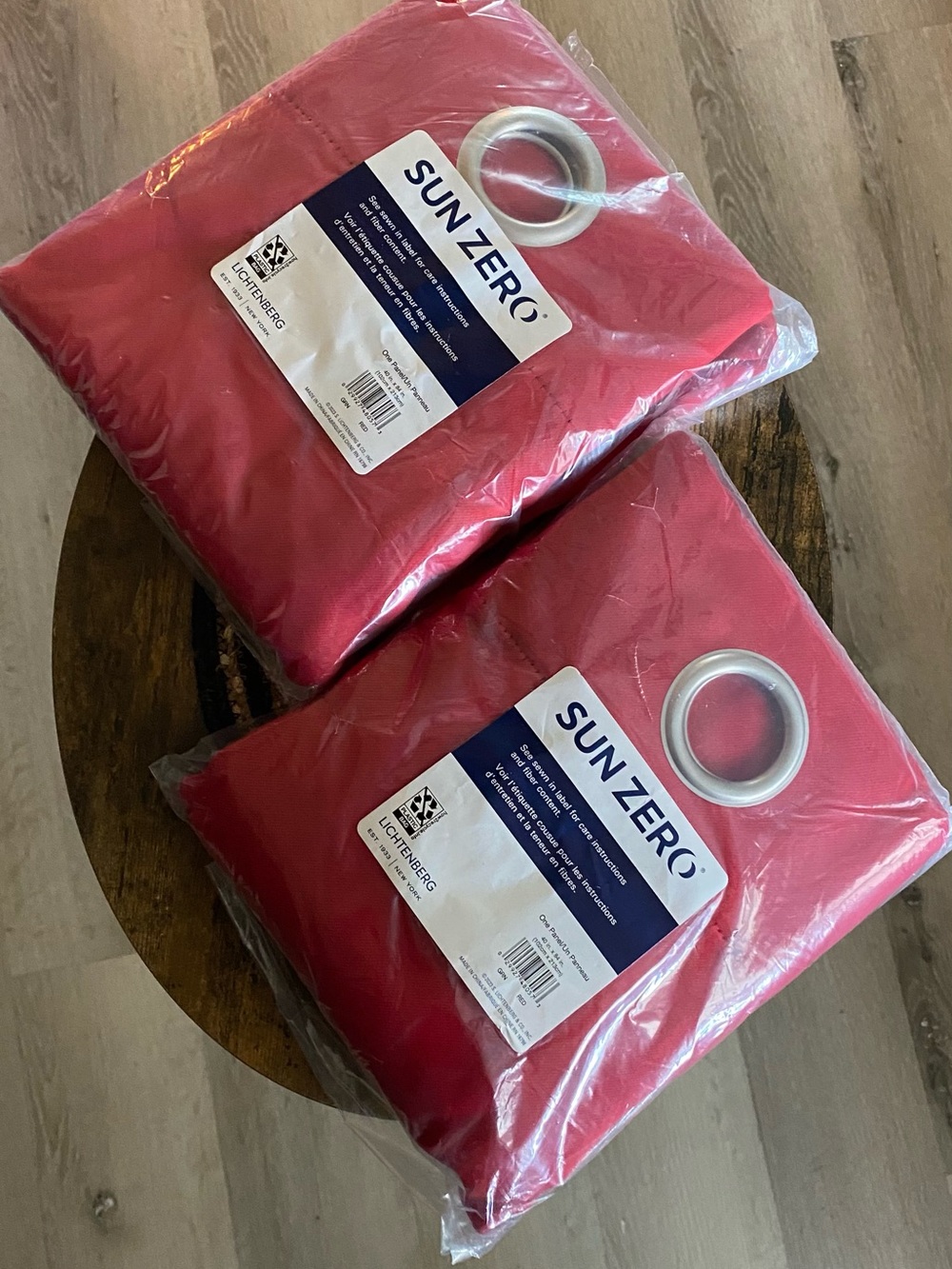 Sun Zero Red Grommet Blackout Curtain Panel - Single Panel (set of two)